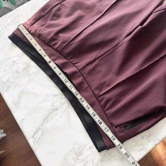 Athleta Venice Pintuck Pull On‎ Pants Antique Burgundy Women’s Size XL - Picture 11 of 13